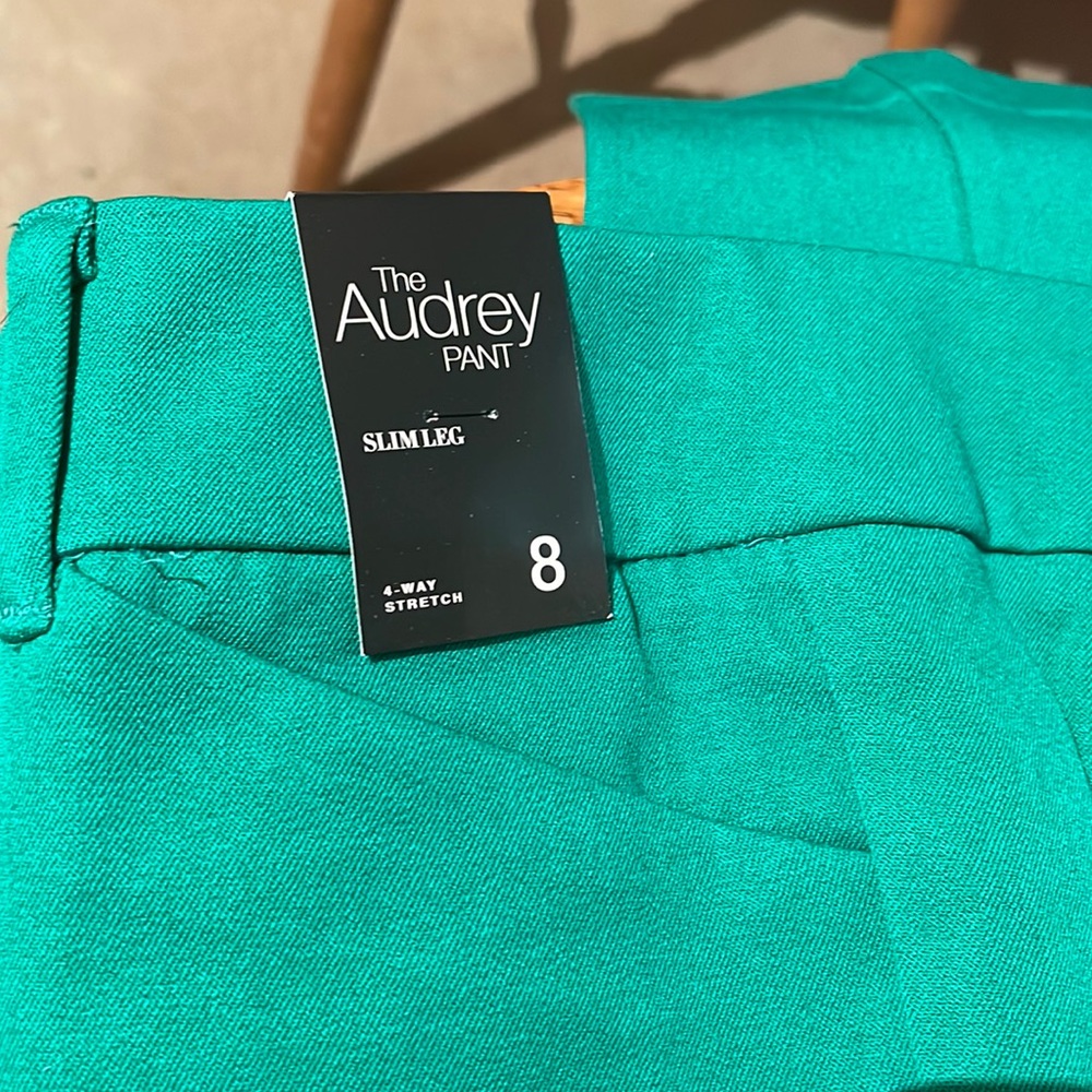 Size 8 chic green pants nwt.